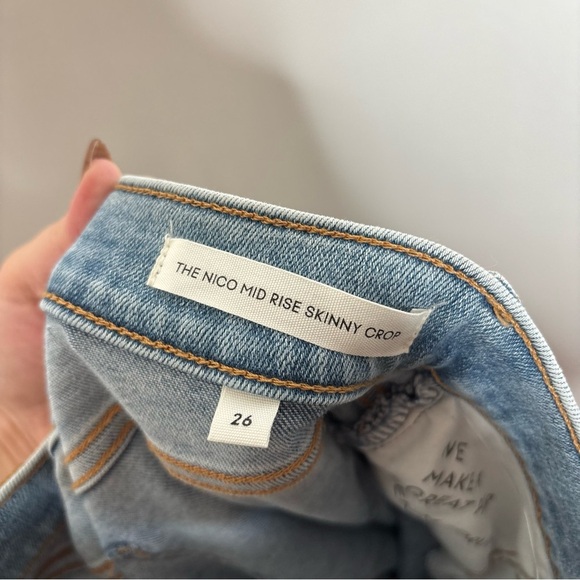 Aritzia Denim Forum The Nico Mid Rise Skinny Crop NWT size 26 - Picture 8 of 10